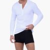 T-Shirts Und Tanktops 2(X)IST | Langarm-Henley Aus Essential-Baumwolle Weiss