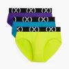 Unterwasche 2(X)IST | (X) Sport | No-Show-Slip Im 3Er-Pack Sicherheitsgelb/Atomic Blau/Elektrischer Lila