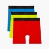 Unterwasche 2(X)IST | (X) Sport-Mesh | 6" Boxershorts Im 3Er-Pack Feuerrot/Elektrischer Blau/Sicherheitsgelb