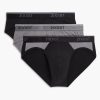 Unterwasche 2(X)IST | No-Show-Slips Aus Baumwollstretch Im 3Er-Pack Black Beauty/Castleock/Colorblock