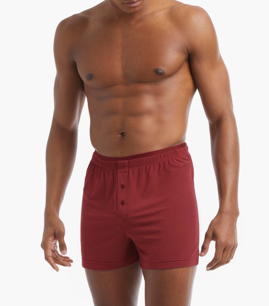 Unterwasche 2(X)IST | Boxershorts Aus Modalstrick Cordovan