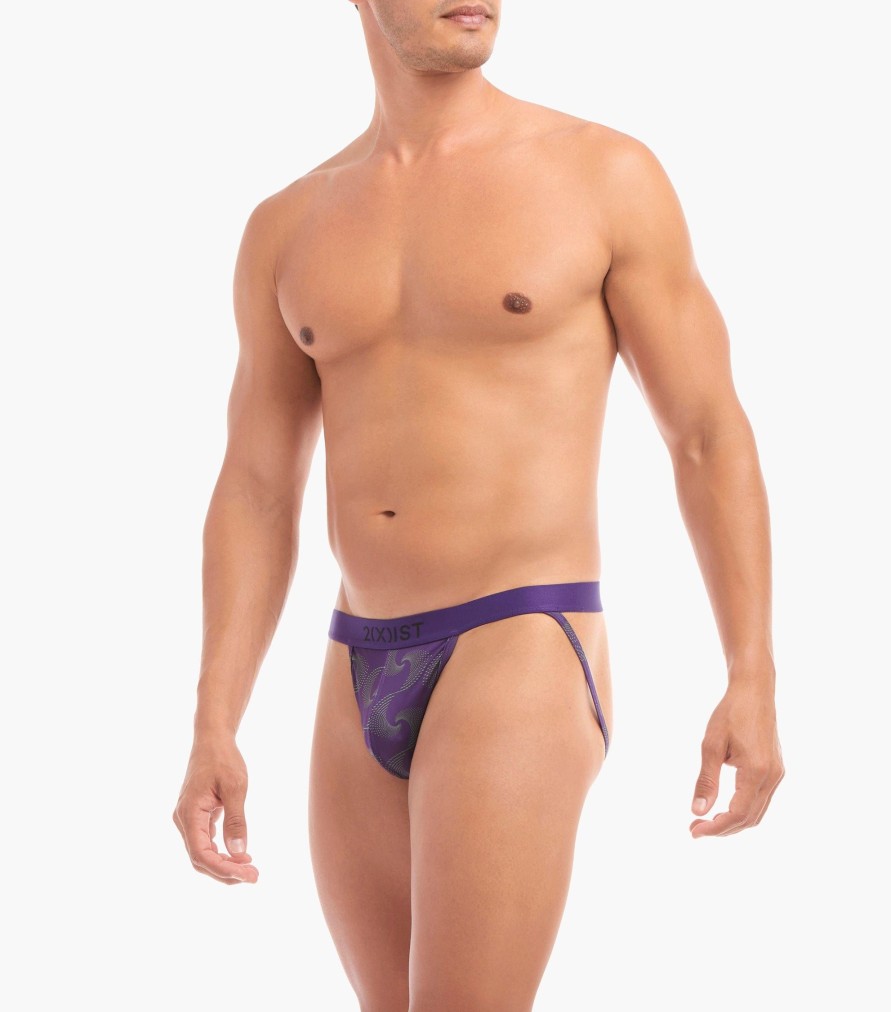 Unterwasche 2(X)IST | Sliq Jock Strap Spiralen-Druck