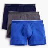 Unterwasche 2(X)IST | Baumwoll-Stretch-Boxershorts Im 3Er-Pack Eclipse/Blei/Blendendes Blau