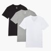 T-Shirts Und Tanktops 2(X)IST | Essential Baumwoll-T-Shirts Mit V-Ausschnitt Im 3Er-Pack Wht/Blk/Hgy