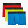 Unterwasche 2(X)IST | (X) Sport-Mesh | No-Show-Trunk Im 3Er-Pack Feuerrot/Elektrischer Blau/Sicherheitsgelb