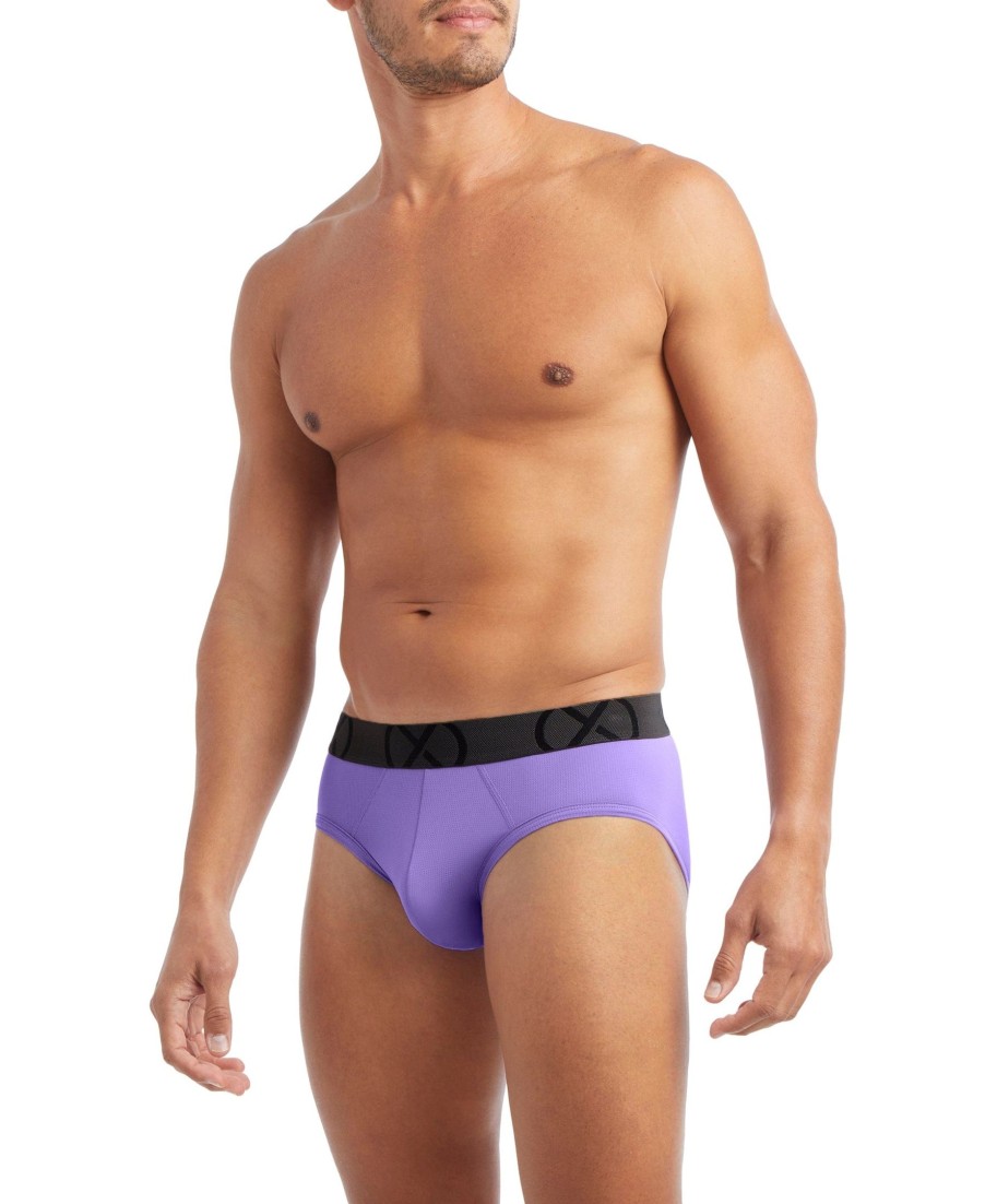 Unterwasche 2(X)IST | (X) Sport-Mesh | No-Show-Slip Im 3Er-Pack Elektrisches Blau/Lavendel-Lila/Blaufisch