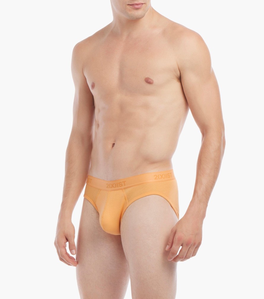 Unterwasche 2(X)IST | Essential Cotton No-Show-Slip Im 3Er-Pack Buff Orange/Surf Spray/Sturmisches Wetter