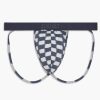 Unterwasche 2(X)IST | Sliq Jock Strap Indigo-Jacquard