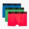 Unterwasche 2(X)IST | (X) Sport | No-Show-Trunk Im 3Er-Pack Elektrisches Blau/Diva-Rosa/Elektrisches Grun