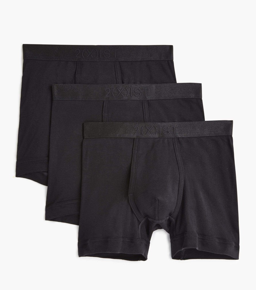 Unterwasche 2(X)IST | Boxershorts Aus Pima-Baumwolle | 3 Pack Schwarz