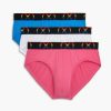 Unterwasche 2(X)IST | (X) Sport Mesh Pride | No-Show-Slip Im 3Er-Pack Elektrisch Blau/Weiss/Rosa