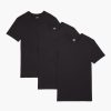 T-Shirts Und Tanktops 2(X)IST | Essential Baumwoll-T-Shirts Mit Rundhalsausschnitt Im 3Er-Pack Schwarz