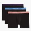 Unterwasche 2(X)IST | Essential Cotton No-Show-Unterhosen Im 3Er-Pack Schwarz W Tattoo/Schwarz W Top O Morn/Schwarz W Pressed Rose