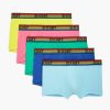 Unterwasche 2(X)IST | No-Show-Unterhosen Aus Baumwollstretch Im 5Er-Pack | Stolz Carminerose/Sulphurspring/Mint/Bluetopaz/Dazzblue