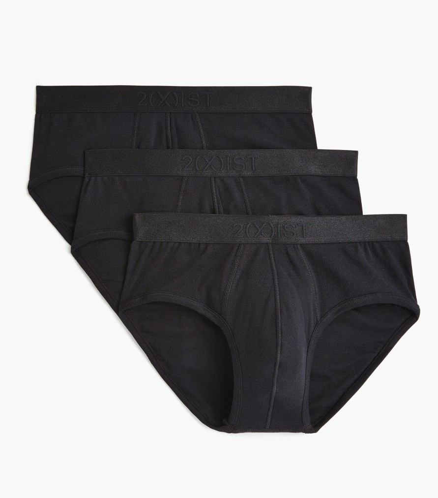 Unterwasche 2(X)IST | Konturbeutel-Slip Aus Pima-Baumwolle | 3 Pack Schwarz