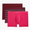 Unterwasche 2(X)IST | No-Show-Unterhosen Aus Baumwollstretch Im 3Er-Pack Cordovan/ Streifen/Fuchsia-Lila