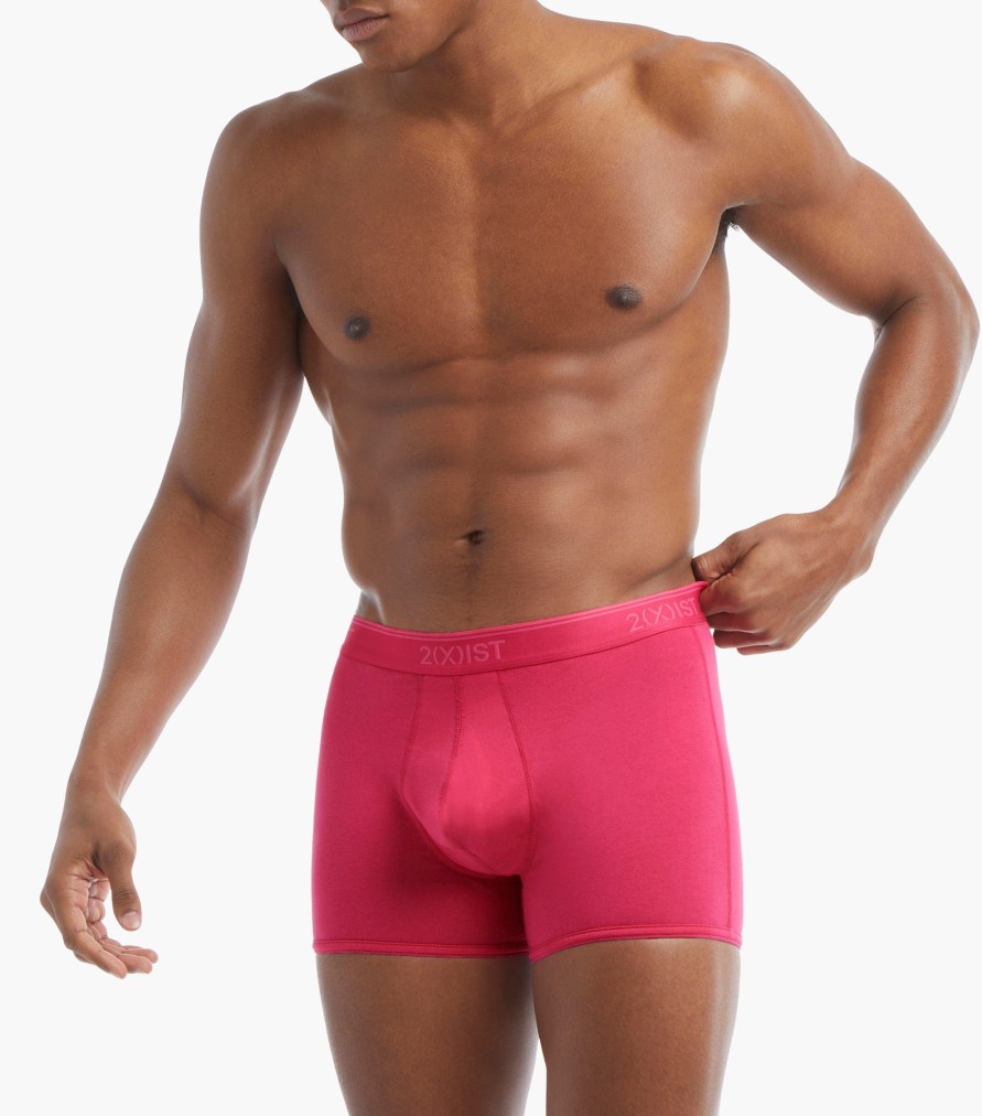 Unterwasche 2(X)IST | No-Show-Unterhosen Aus Baumwollstretch Im 3Er-Pack Cordovan/ Streifen/Fuchsia-Lila