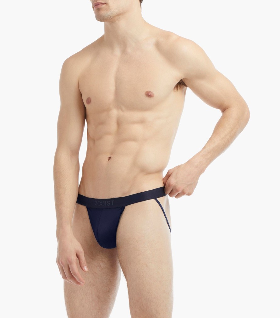 Unterwasche 2(X)IST | Sliq Jock Strap Marineblauer Blazer