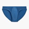 Unterwasche 2(X)IST | Modal Gerippter Huft-Bikini-Slip Dunkelblau