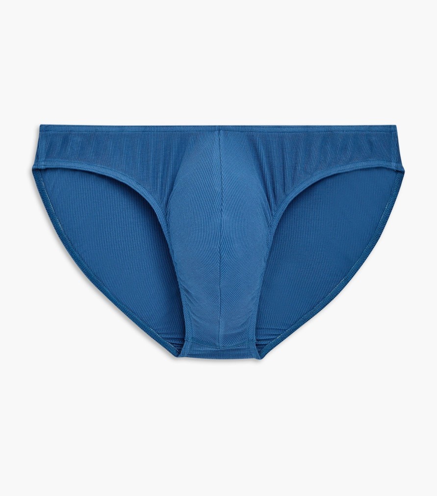 Unterwasche 2(X)IST | Modal Gerippter Huft-Bikini-Slip Dunkelblau