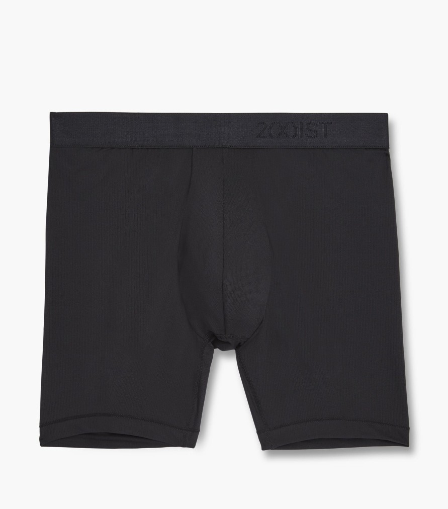 Unterwasche 2(X)IST | Speed Dri Mesh No Show 6" Boxershorts Schwarz