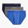 Unterwasche 2(X)IST | Baumwoll-Stretch-Sport-Slip Im 3Er-Pack Eclipse/Blei/Blendendes Blau