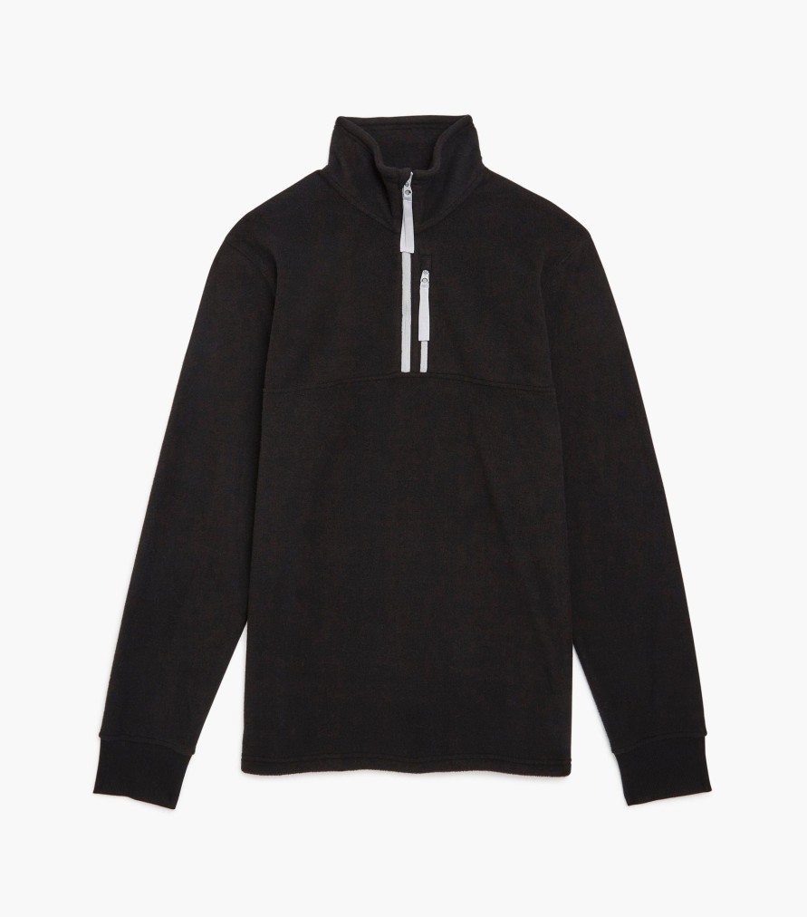 Bekleidung 2(X)IST | Aktive Kleidung | Expedition Quarter Zip Schwarzgrau