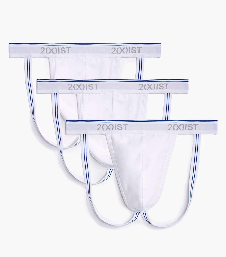 Unterwasche 2(X)IST | Baumwoll-Stretch-Jockstraps Im 3Er-Pack Weiss