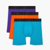 Unterwasche 2(X)IST | (X) Sport-Mesh | 6" Boxershorts Im 3Er-Pack Performance Lila/Schockierendes Orange/Atomic Blau