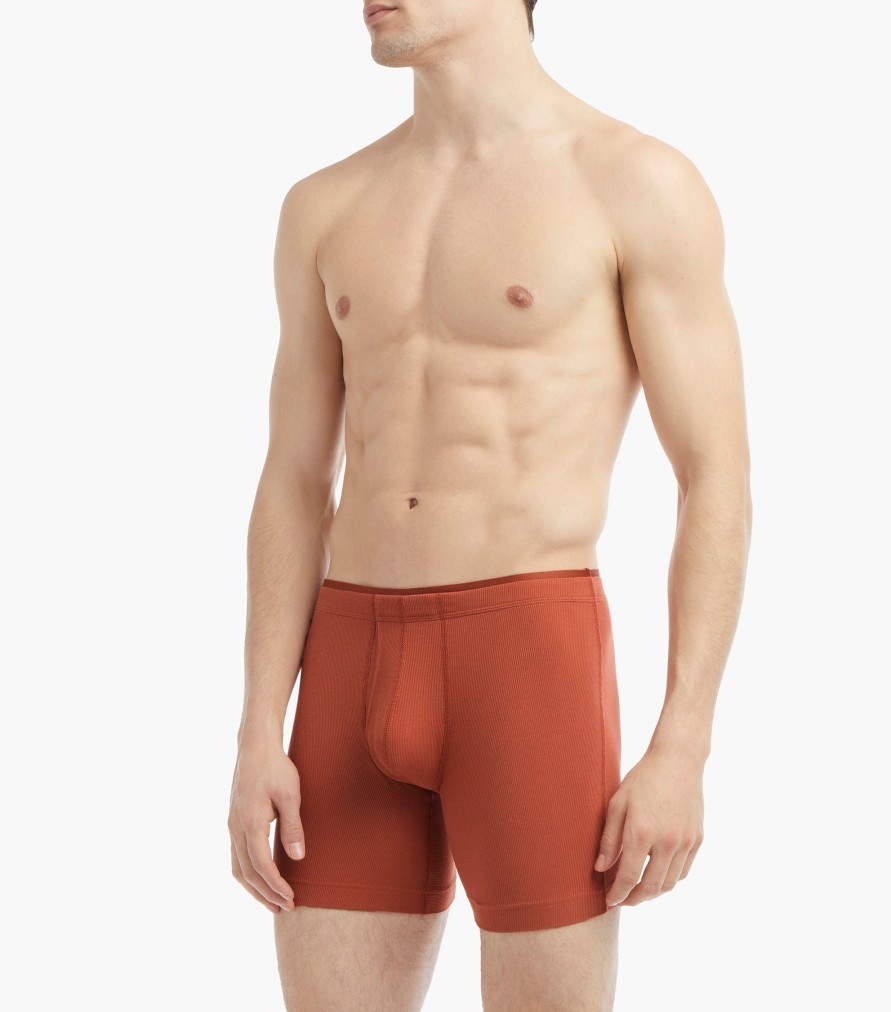 Unterwasche 2(X)IST | Modal Rib 6" Boxershorts Gebrannter Ton