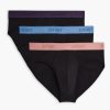 Unterwasche 2(X)IST | Essential Cotton No-Show-Slip Im 3Er-Pack Schwarz W Tattoo/Schwarz W Top O Morn/Schwarz W Pressed Rose