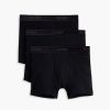 Unterwasche 2(X)IST | Essential Baumwoll-Boxershorts Im 3Er-Pack Schwarz