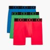 Unterwasche 2(X)IST | (X) Sport | 6" Boxershorts Im 3Er-Pack Elektrisches Blau/Diva-Rosa/Elektrisches Grun