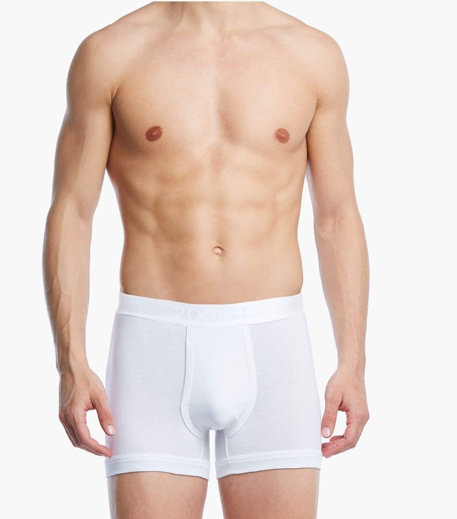 Unterwasche 2(X)IST | Boxershorts Aus Pima-Baumwolle Weiss