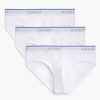 Unterwasche 2(X)IST | No-Show-Slips Aus Baumwollstretch Im 3Er-Pack Weiss