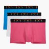 Unterwasche 2(X)IST | (X) Sport Mesh Pride | No-Show-Trunk Im 3Er-Pack Elektrisch Blau/Weiss/Rosa