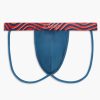 Unterwasche 2(X)IST | Sliq Jock Strap Dunkelblau W Wellen Wb