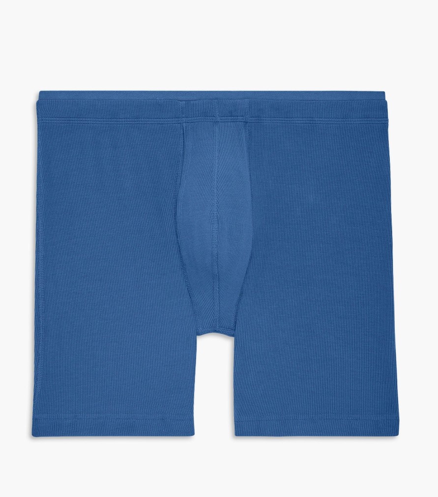 Unterwasche 2(X)IST | Modal Rib 6" Boxershorts Dunkelblau