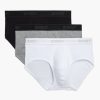 Unterwasche 2(X)IST | Essential Cotton Contour Pouch Slip Im 3Er-Pack Wht/Blk/Hgy