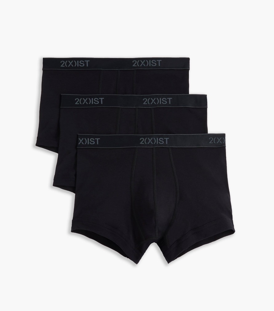 Unterwasche 2(X)IST | Essential Cotton No-Show-Unterhosen Im 3Er-Pack Schwarz