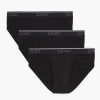 Unterwasche 2(X)IST | Baumwoll-Stretch-Sport-Slip Im 3Er-Pack Schwarz