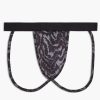 Unterwasche 2(X)IST | Sliq Jock Strap Verzerrter Zebra-Druck