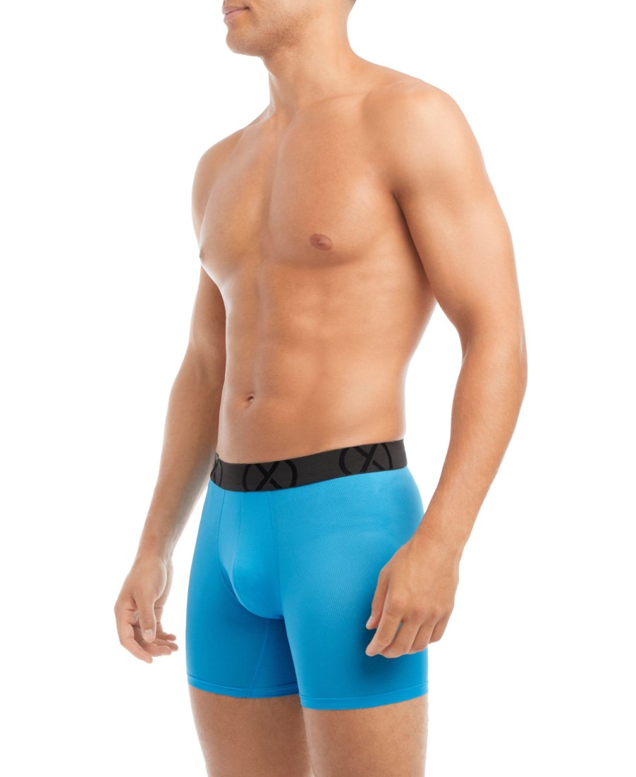 Unterwasche 2(X)IST | (X) Sport-Mesh | 6" Boxershorts Im 3Er-Pack Elektrisches Blau/Lavendel-Lila/Blaufisch